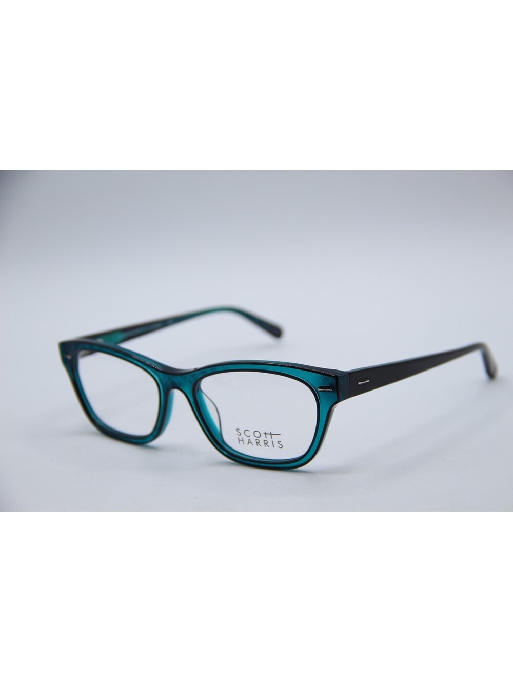 Scott Harris Sh-566 C2 Blue Black C1 Authentic Eyeglasses 52-17-135